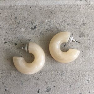 & Other Stories Resin Hoop Earrings
